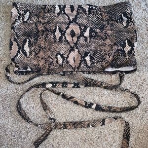 Snake print tube top